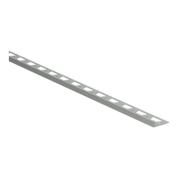 In-egaliseer eindprofiel tot 4.5mm PVC schroef Zilver 250cm - 65465