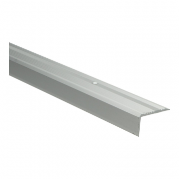 Trapneusprofiel 40x25mm fijn antislip Zilver- 65368