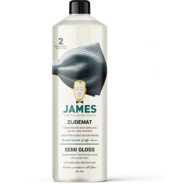 James zijdemat PVC Vloer Polish Zijdematte en transparante beschermlaag  (stap 2) 1L 823020