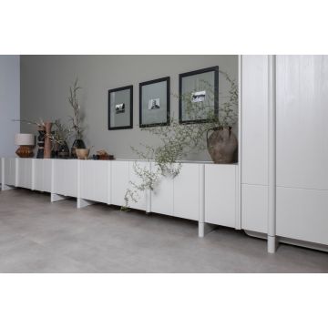 Hebeta Montinique PVC Tegel Vierkant Beton Design Lichtgrijs 6134