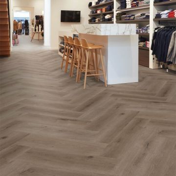 COREtec Essentials LVRH 2486 Texas Oak WPC Rigid Core Click Visgraat PVC met 10dB vaste ondervloer - Incl. GRATIS plinten*