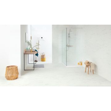 QuickStep Livyn Ambient Glue Plus AMGP40136 carrara marmer wit PVC