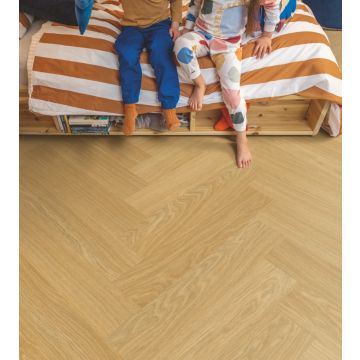 QuickStep Alpha PVC Ciro Pure Honing EIk 5+1mm AVHBU40360 Rigid Click Visgraat  PVC