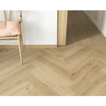 QuickStep Alpha PVC Ciro Botanisch Beige 5+1mm AVHBU40362 Rigid Click Visgraat  PVC