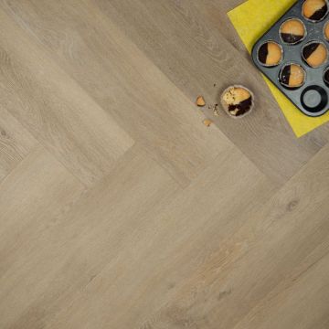Douwes Dekker Ambitieus Brede Visgraat Honing Click Rigid PVC 04874