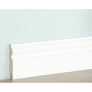 Vochtwerende folie Clip plint Klassiek Exclusief 18x75mm Wit - 0108110