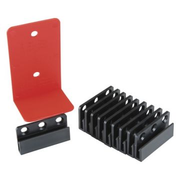 Plintclips (10 stuks) in zakje met boormal - 0105991