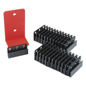 Plintclips (25 stuks) in zakje met boormal - 0105992