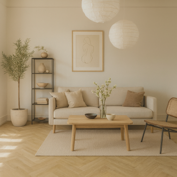 Hebeta Montinique Rigid Click PVC Clermont Visgraat XL Naturel eiken gebrand Incl. vaste ondervloer 57822