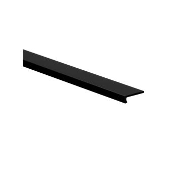 Hoeklijnprofiel zelfklevend 4mm Zwart 300cm - 69561