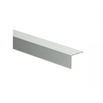 Hoeklijnprofiel zelfklevend 20mm Zilver geborsteld 100cm - 69208