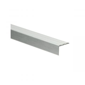 Hoeklijnprofiel zelfklevend 17mm Zilver geborsteld 100cm - 69308