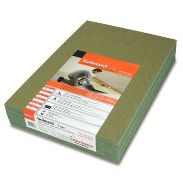 Groene Ondervloer Plaat, 7mm dik, Isoboard, Isoline, 10,03m2 per pak (86555)