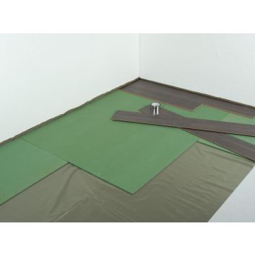 Groene Ondervloer Plaat, 4mm dik, 12,04m2 per pak - 86551