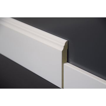 Curve overzetplint 18x100mm Vochtwerende MDF Kreta