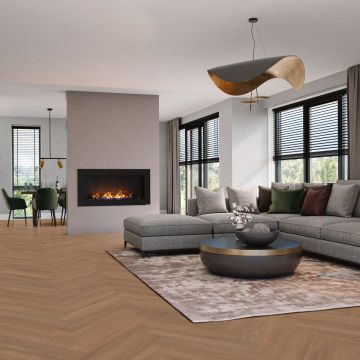 VivaFloors Visgraat Bordeaux Eiken LV8550