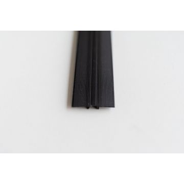 Overgang 6-9mm /Dilatatie/Eind-profiel 3in1 Kunststof Zwart 93cm - 2000800