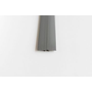 Overgang 6-9mm /Dilatatie/Eind-profiel 3in1 Kunststof Grijs 93cm - 2000801