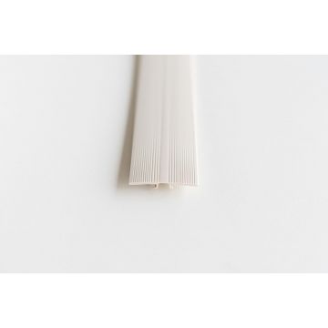 Overgang 6-9mm /Dilatatie/Eind-profiel 3in1 Kunststof Ivoor 93cm - 2000803