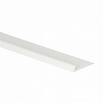 Papegaaienbek Kunststof Wit 5mm hoog 250cm lang - 20229