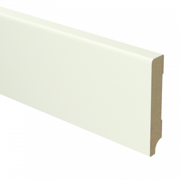 Vochtwerende MDF plint Modern 15x90mm wit Gelakt RAL9010 - 16032/M0108411 