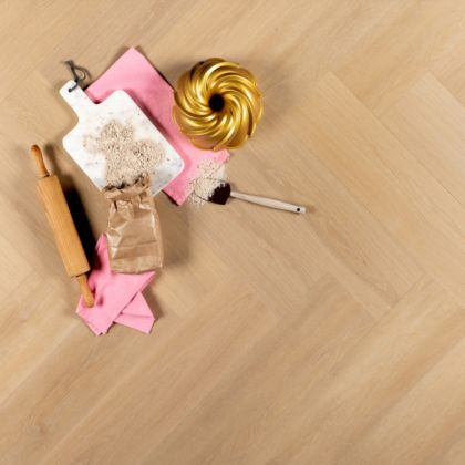 Douwes Dekker Ambitieus Brede Visgraat Brioche Click Rigid PVC 10509 main product photo