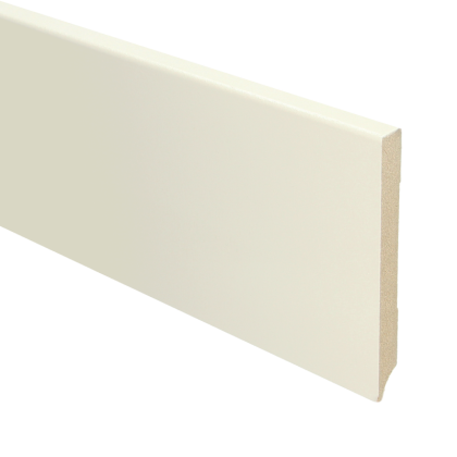 Vochtwerende MDF plint Modern Recht 12x120mm Gelakt Katoen - 15703 main product photo