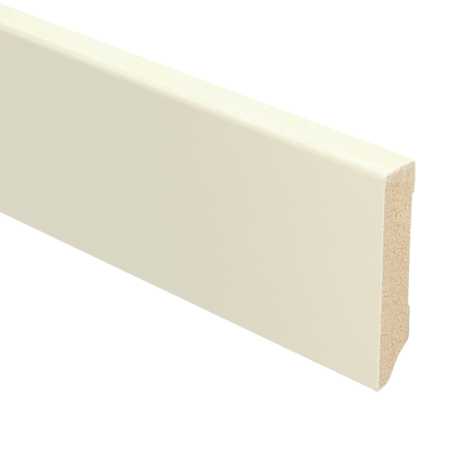 Vochtwerende MDF plint Modern Recht 15x70mm Gelakt Katoen - 15704 main product photo
