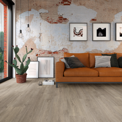 ViFloors Bruin/Grijs Eiken Rigid Click PVC C5200 incl. vaste ondervloer ACTIE OP=OP main product photo