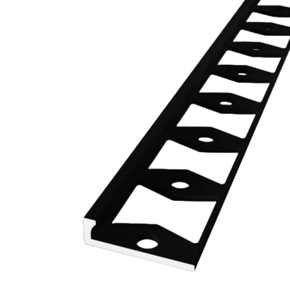 In-egaliseer eindprofiel tot 4.5mm PVC schroef Zwart 300cm - 65468 main product photo