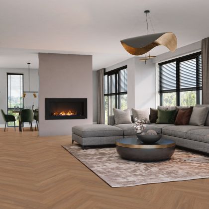 VivaFloors Visgraat Bordeaux Eiken LV8550 main product photo