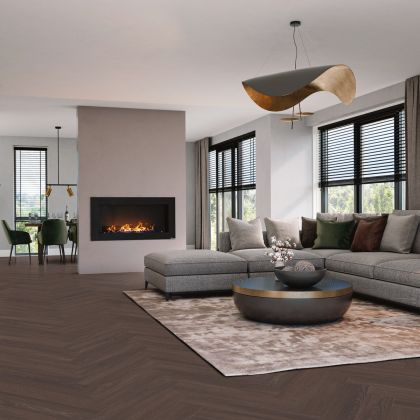 VivaFloors Visgraat Bordeaux Eiken LV8560 main product photo