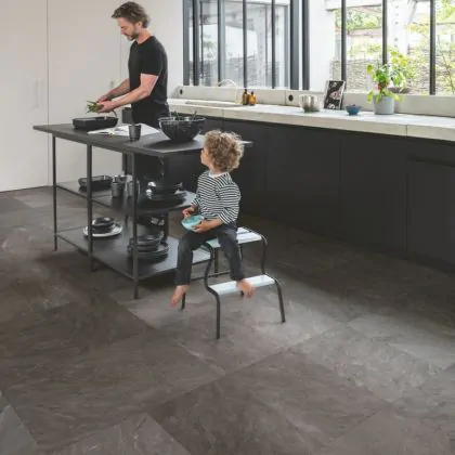 Absoluut Convergeren eetbaar Quick Step Muse Hydroseal Grijze leisteen MUS5493 Tegel Laminaat