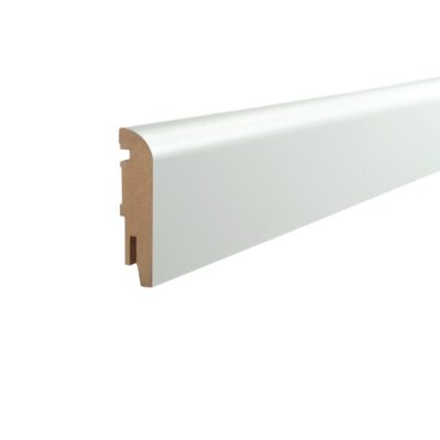 Vochtwerende folie Clip plint Halfrond Softline 18x75mm Wit - 0108120