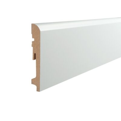 Vochtwerende folie Clip plint Halfrond Softline 18x120mm Wit - 0108122