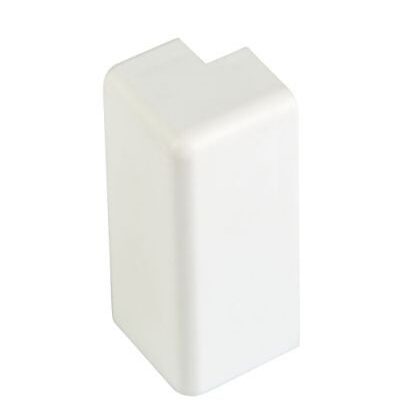 Kunststof buitenhoek (2 stuks) Recht Robuust 18x120mm Wit - 0108377
