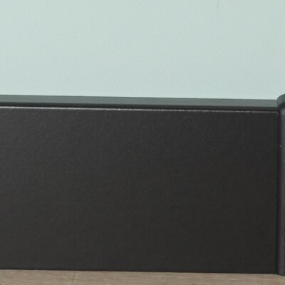 Kunststof eindstuk links + rechts Recht Robuust 18x120mm Zwart - 0108657