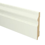 Vochtwerende MDF plint Renaissance 15x120mm wit Gelakt RAL9010 - 16066