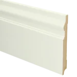Vochtwerende MDF plint Renaissance 18x190mm wit Gelakt RAL9010 - 16069