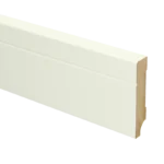 Vochtwerende MDF plint Tijdloos 12x70mm wit Gelakt RAL9010 - 16090