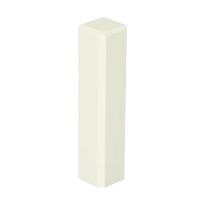 Vochtwerende MDF Buitenhoek Gelakt Verkeerswit RAL9010 t.b.v. MDF overzetplint 18x90mm - 16546