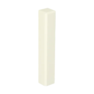 Vochtwerende MDF Buitenhoek Gelakt Zuiverwit RAL9010 t.b.v. MDF overzetplint 18x120mm - 16552