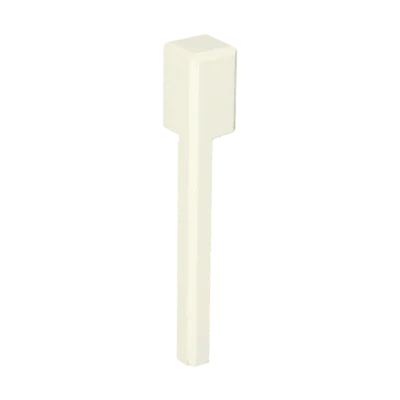 Vochtwerende MDF Binnenhoek Gelakt Verkeerswit RAL9016 t.b.v. MDF renovatie plint 18x120mm - 16553