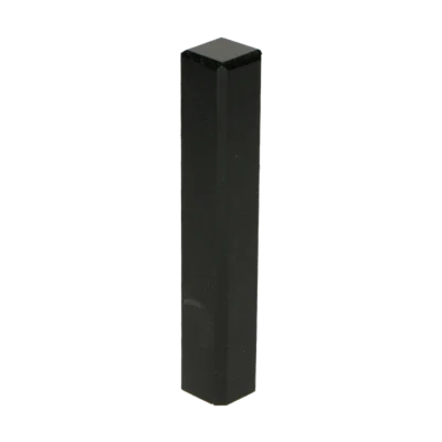 Vochtwerende MDF Buitenhoek Gelakt Zwart RAL9005 t.b.v. MDF overzetplint 18x120mm - 16556