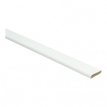 Vochtwerende MDF afwerklijst met plakstrip Whiteline 5x24mm wit (folie) - 23144/MC.0104003