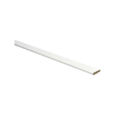 Plakplint zelfklevend 5x24mm RAL 9010 platte plint - 23248