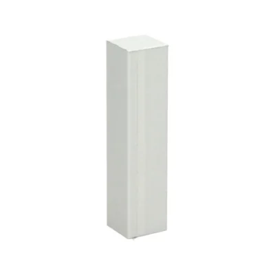 Hoek/Eindstuk 17x73mm Wit Ral 9010 (4 stuks) - 27648