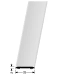 Dilatatieprofiel zelfklevend 25mm Zilver 300cm - 41822