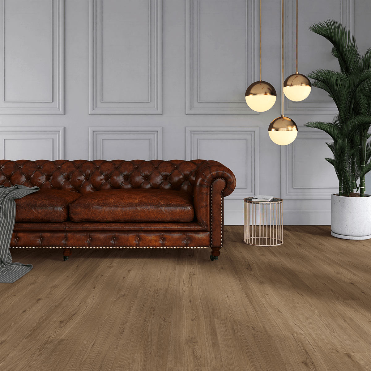 ViFloors Bruin Eiken Rigid Click PVC C5001 incl. vaste ondervloer ACTIE OP=OP