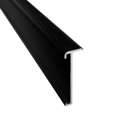 Universeel Trapneusprofiel 43mm schroef Zwart tbv PVC 2-3mm - 65421